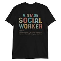 Vintage Social Worker Artwork Unisex t-Shirt, Vintage Social Worker Definition T - $17.08+