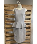 Banana Republic Black White Peplum Waist Dress Size 4 BBL JD - $458.11 MXN