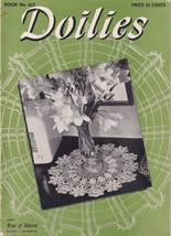 1941 Doilies Crochet Patterns Spool Cotton Book No 163 - $4.00