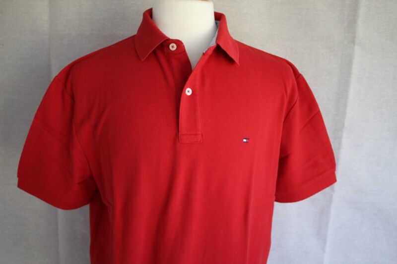 TOMMY HILFIGER Men&#39;s Short Sleeve Polo Shirt size L - £12.65 GBP