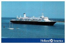 Holland America Lines New Amsterdam christened in 1983 Boat Postcard - £5.90 GBP