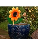 Bernini Greta Metal Flower Spitter Yellow Sunflower Water Fountain Pump ... - £17.74 GBP