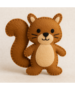Felt Squirrel Tutorial – Handmade Woodland Friend PDF Pattern A4 - $7.20