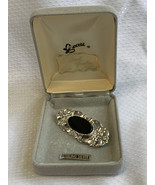 Sterling Silver Beau Darnell Jewelers Brooch 7.56g Fine Jewelry Black Ov... - £23.66 GBP