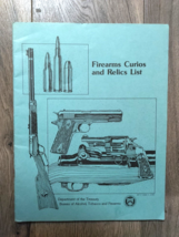 Firearms Curios and Relics List/Dept. of Treasury/ATF Booklet - 1987 Edition - £9.70 GBP