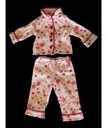 American Girl Red Snowflake Christmas Winter Pajamas 18&quot; Doll Clothing C... - $190.88 MXN