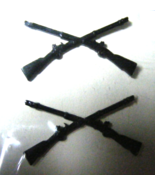 Vintage Pair Vietnam era infantry officers subdued collar badge - €21,10 EUR