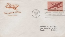 ZAYIX US C28-13 FDC House of Farnam addressed 15c brown carm airmail 101223USF08 - £6.01 GBP