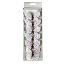 NIB 6 Beautiful Elegant Paper Butterfly Pins Unique Hair/Home/Plant Decoration - £10.41 GBP