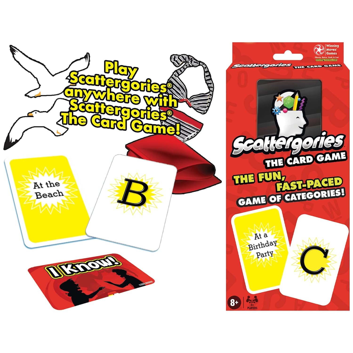 Scattergories The Card Game USA Fast Paced Play At Once Card Game of Categories  - $25.82