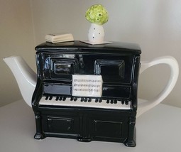 Lillian Vernon ~ Piano ~ Made in Thailand ~ Porcelain ~ Hand-painted Tea Pot - £29.89 GBP