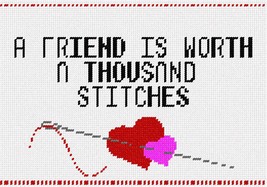 Pepita Needlepoint kit: Friends Stitches, 10&quot; x 7&quot; - £39.50 GBP+