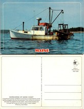 Maine Coast Fishing Boats Draggers Workhorse Fisherman Vintage Postcard - $9.40