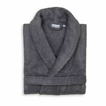 Linum Home 100% Turkish Cotton Personalized-G- Terry Bath Robe-Gray L/XLT4103111 - £39.56 GBP