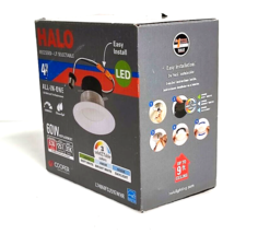 Halo 4 in. Selectable CCT LED Dimmable Retrofit Trim Recessed Light Kit - White - $12.77