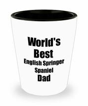 English Springer Spaniel Dad Shot Glass Worlds Best Dog Lover Funny Gift For Pet - £9.66 GBP