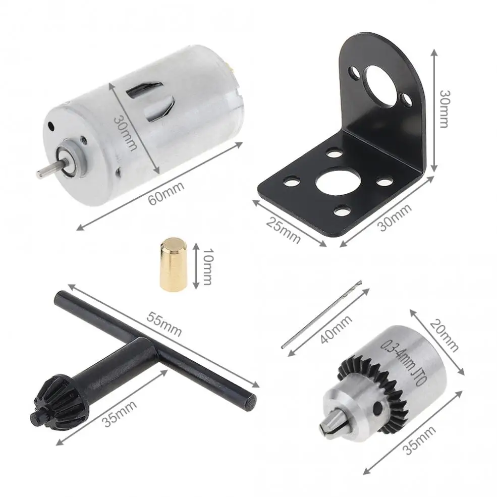 555/775 Electric Drill Lathe Press Motor with Mini Drill Chuck and Mount... - $292.63