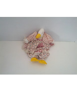 Vintage country decor shabby chic handmade stuffed duck goose with oufit... - $19.79