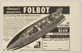 1950 Print Ad FOLBOT Folding Boats Long Island City,NY - £6.54 GBP
