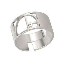 Fibonacci Spiral Ring Silver Stainless Steel Math Sequence Sacred Geometry Band - £12.78 GBP