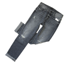 NWT Mother Scrapper Cuff Ankle Fray in Unstitched In The Dark Crop Jeans 25 - $158.40