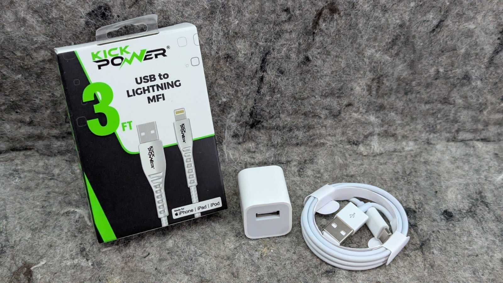 New Genuine OEM Apple A1385 5W USB Travel Power Adapter Cube Charger + C... - $9.99