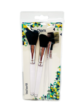 Total Face Kit Brush Set By Gem 4 Pc Set - £8.00 GBP