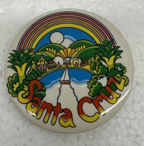 Santa Cruz Rainbow 2.5” Pin Button Pinback - $12.58