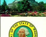 Dual View Capitol Building State Seal Olympia Washington WA UNP Chrome P... - $3.91