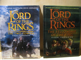 Lot of 2 Lord of the Rings Visual Companion HB Books - $22.00