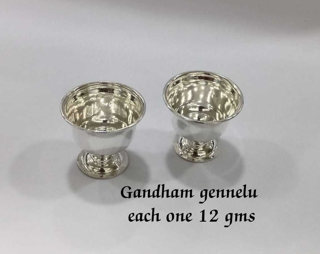 BIS HALLMARKED 925 Silver Gandham gennelu - Pure silver gift item - Return Gift