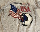 1994 World’s Cup 94 Vintage Women’s T-Shirt Large Made In USA Sh4 - £19.54 GBP