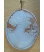 Vintage Shell Cameo Pendant W/750 Stamped Bail - $259.88
