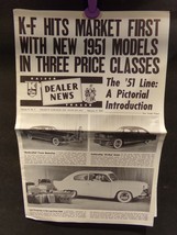 Kaiser Frazer Dealer News Volume IV, No 7 Feb 17 1950 Newspaper Henry J  - $67.50