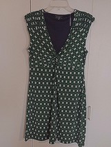 KIARA LADIES SLEEVELESS HIGH-WAIST DRESS-M-KNOTTED V-NECK-POLY/SPANDEX-W... - $7.69