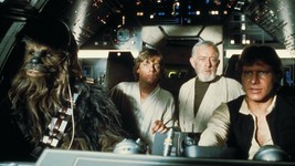 Star Wars Millennium Falcon Cockpit Poster 11X17 Han Solo Chewbacca Obi-Wan  - £9.79 GBP