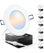 Sunco 6 Pack 4 Inch Led Recessed Lights, Canless Ceiling Light Slim, 650... - €40,88 EUR