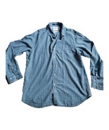 Tommy Bahama Island Modern Long Sleeve Shirt Mens L Blue Checked Tencel ... - £11.67 GBP