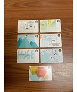 7 Rare Starbucks coffee Co-Branded Corporate Cards no value - £23.60 GBP