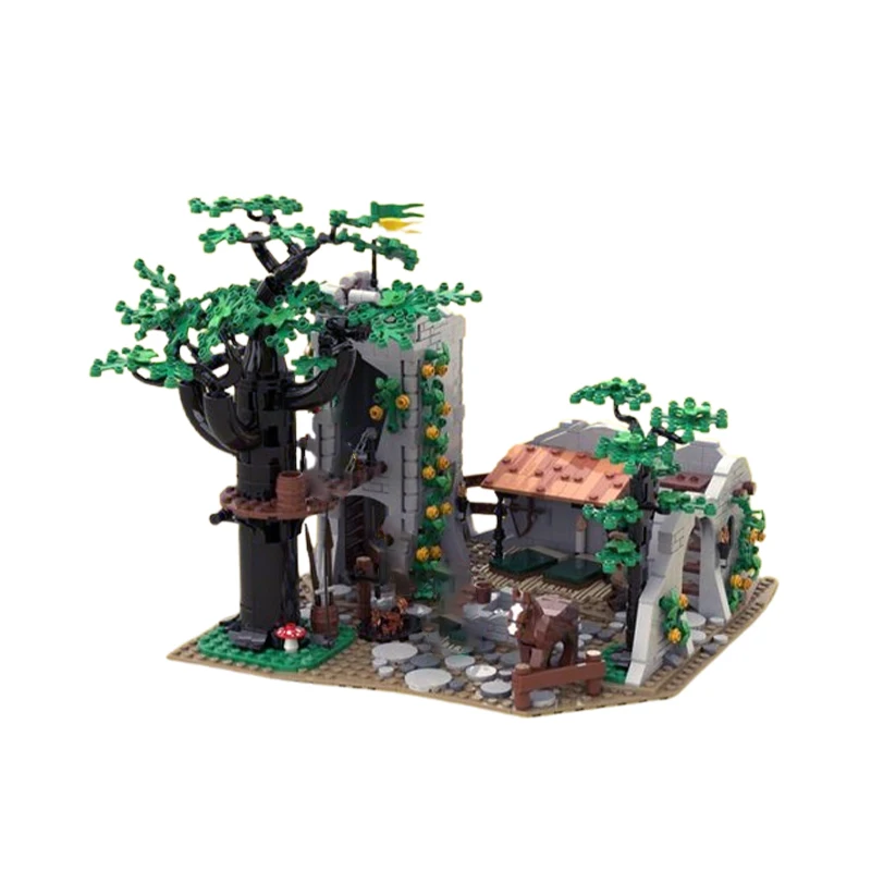 MOC-137009 Architectural Building Block Middle Ages Forest Men&#39;s Camp Collecti - £96.06 GBP