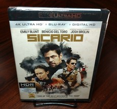 Sicario (4K + Blu-ray - No Digital) Discs Unused - Free Shipping with Tracking - $17.80