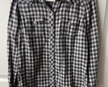 Lucky Brand Shacket Western Shirt Womens Size Medium Pearl Snap Lined Fl... - $15.79