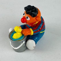 Ernie Sesame Street Applause Hong Kong Character Figure Duck In Bucket Toy - $7.61