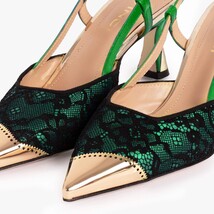 The Bali Green Leather Slingback Women Sandal image 3