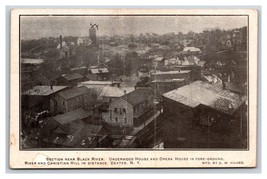 Birds Eye View Section Near Black River Dexter New York NY 1911 DB Postcard U4 - £7.92 GBP