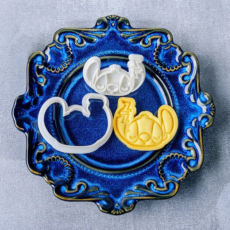 Stitch Cookie Cutter Kawaii Cartoon Figures Biscuit Mould 3D -stitch 3 - $4.40