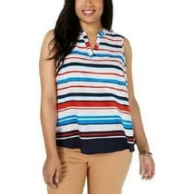 Charter Club Plus Size Striped Top White Multi Size 2X New With Tags - £12.69 GBP