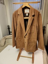 Orvis Leather Bandera Jacket Size 44 Blazer Soft VGUC Safari Hunting - $138.50