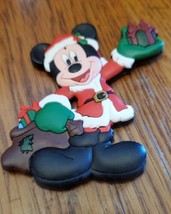 Disney Mickey Santa Christmas Magnet Vintage  Approx 4" ×  4" - £6.21 GBP