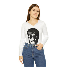 Beatles Ringo Starr Long Sleeve V-Neck Shirt Unisex Trendy Tee Gift Idea - £35.62 GBP+
